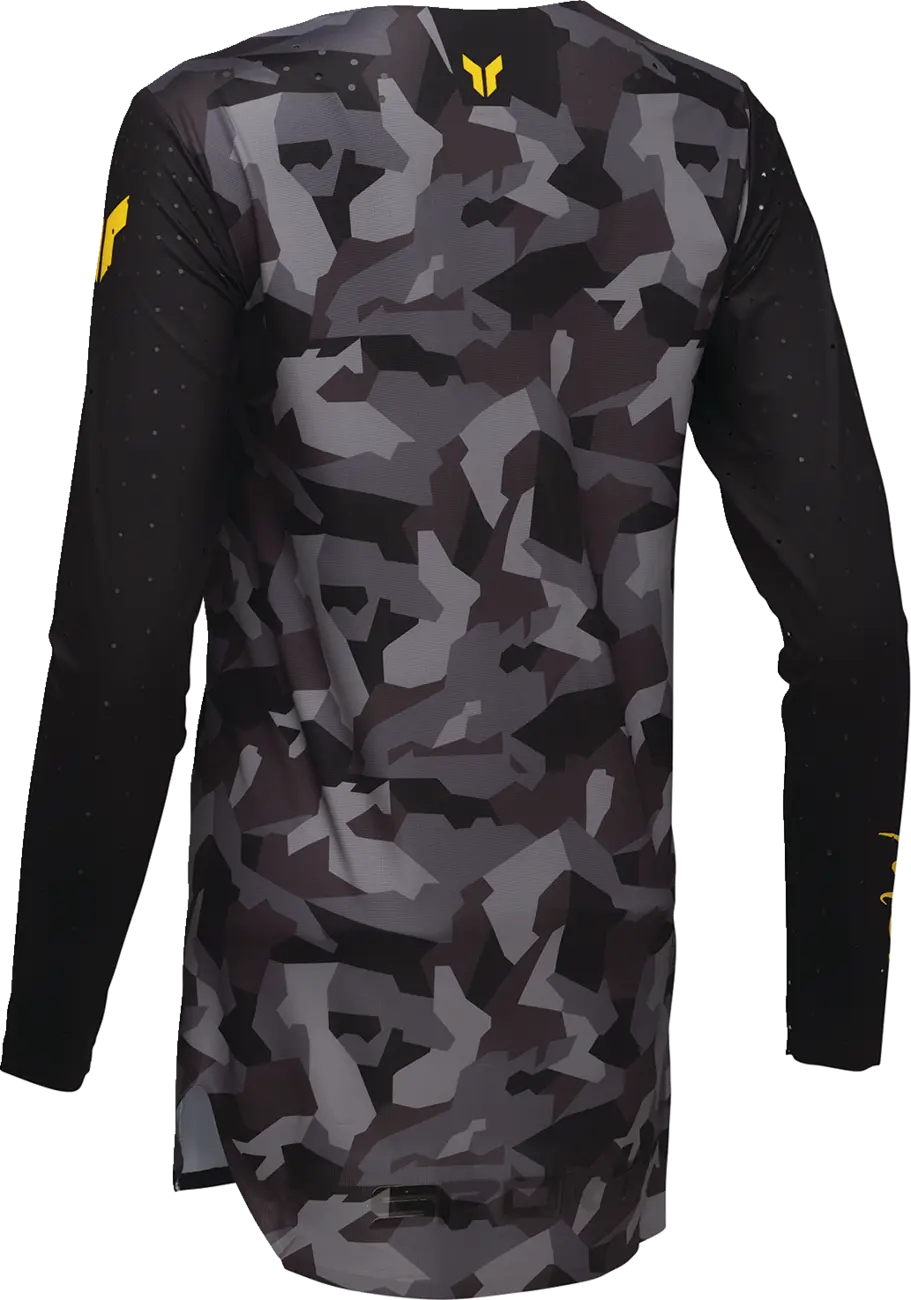 Thor Women's Sportmode Shadow Jersey - Black/Yellow/Camo Gray
