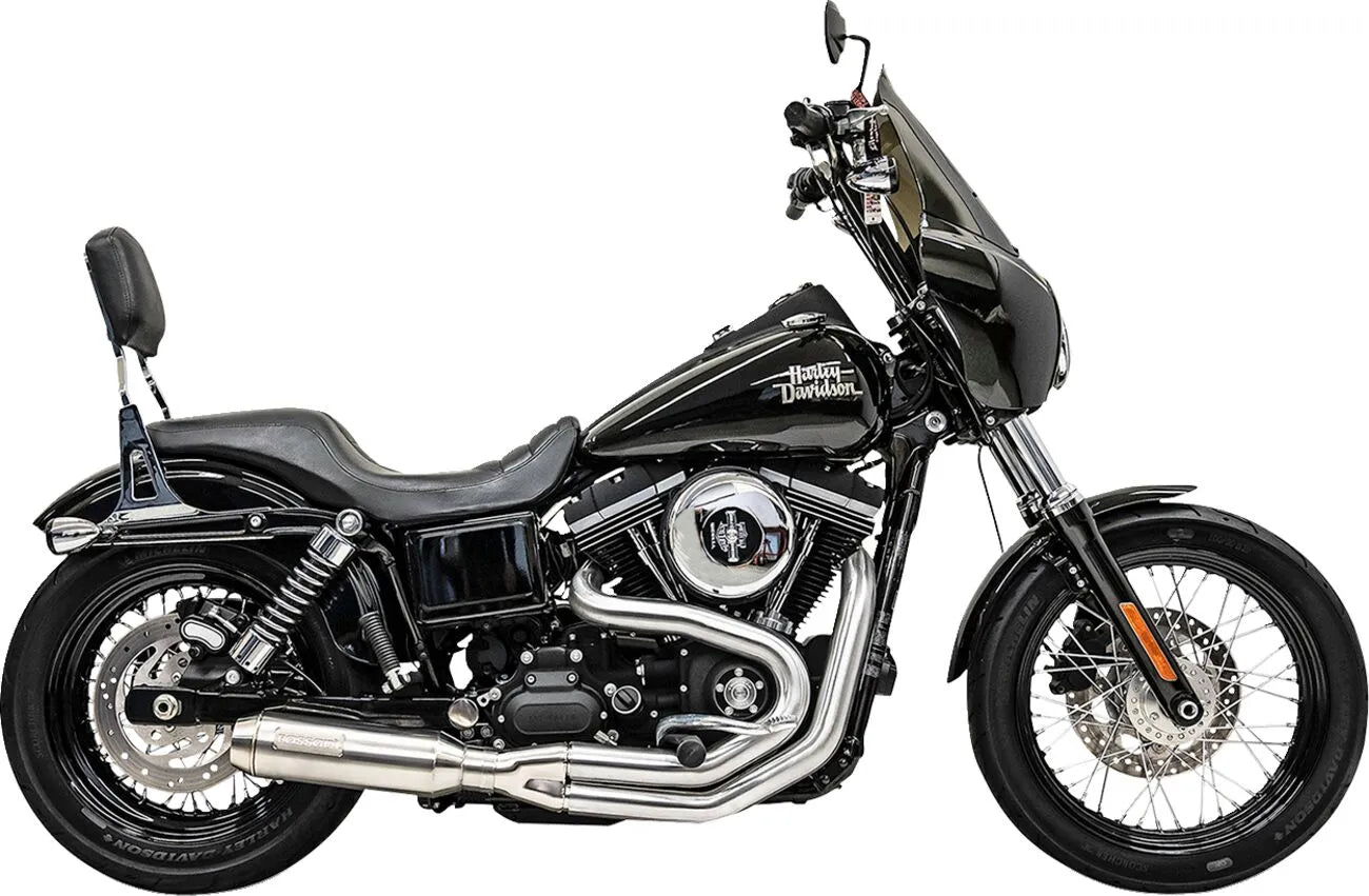 Bassani Xhaust 2-i-1 Super Bike Avgasrör För Dyna '91-'17