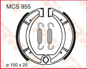 Trw Mcs955 Organiska Bromsbackar Set 150 mm - Fram & Bak