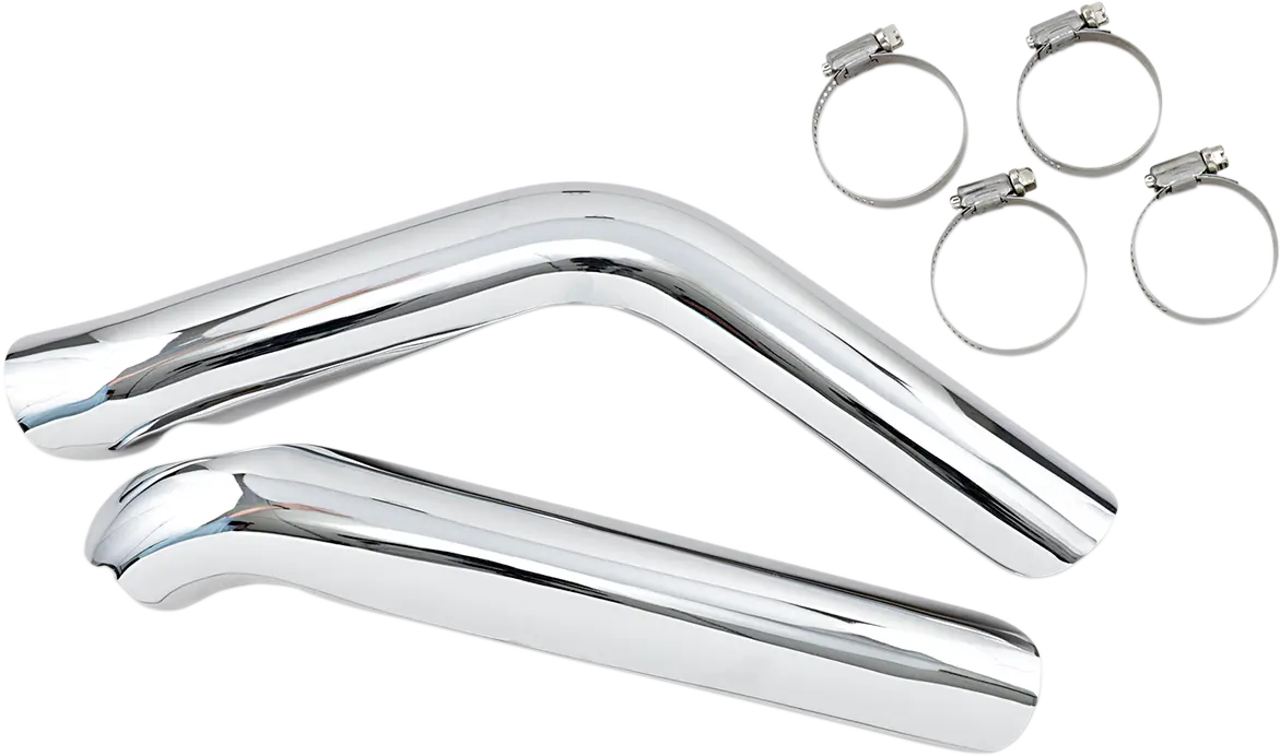 Drag Specialties Krom Värmesköldar För 1-3/4" Rör
