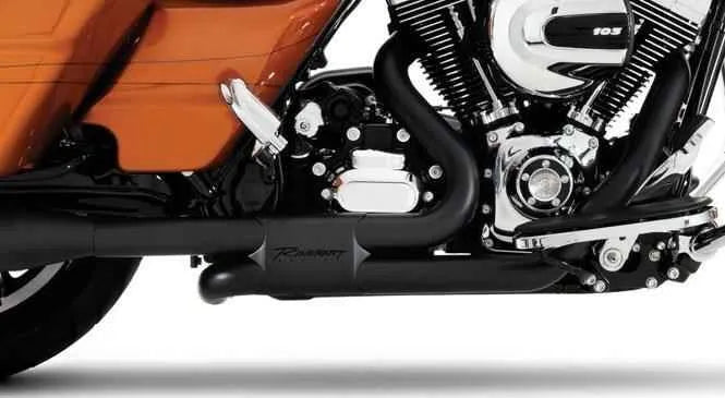 Rinehart Racing Slimline Dual Avgasrör för Harley M8 Touring