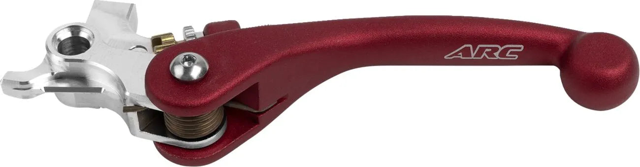 Arc Forged Clutch Lever - Red Polished Aluminum