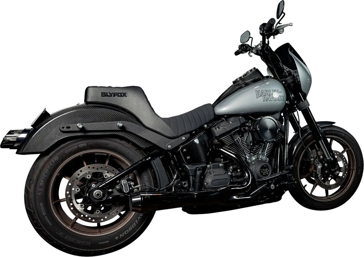 2-Up Slyfox High Noon Seat - Enhanced Comfort - For Harley Davidson