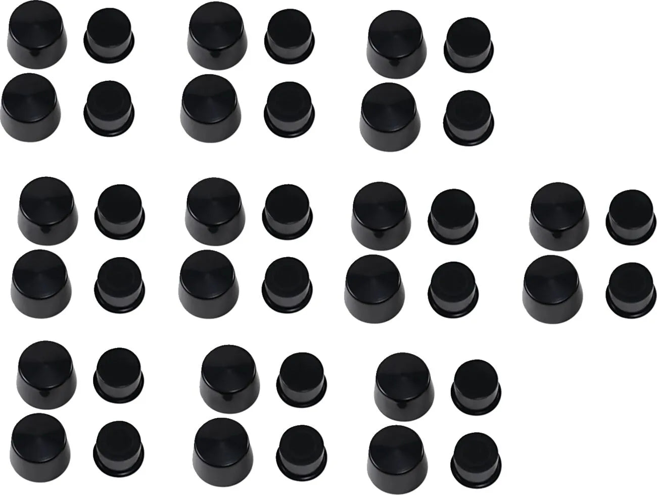 Drag Specialties Deep Front Axle Caps for 3/4" Axle