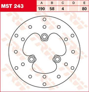 Trw Rund Fast Bromsrotor Upp Till 219mm - Fram & Bak