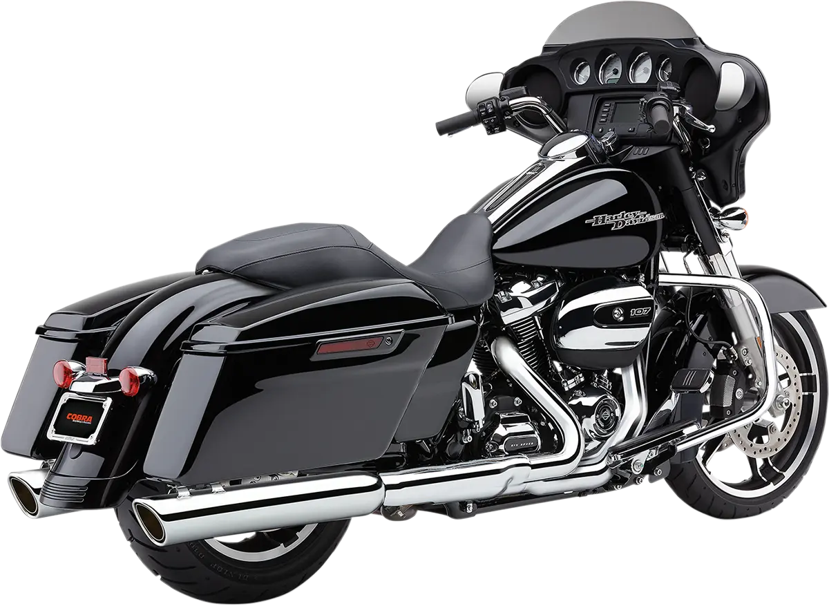 Cobra 909 Twins Slip-on Mufflers With Scalloped Tip