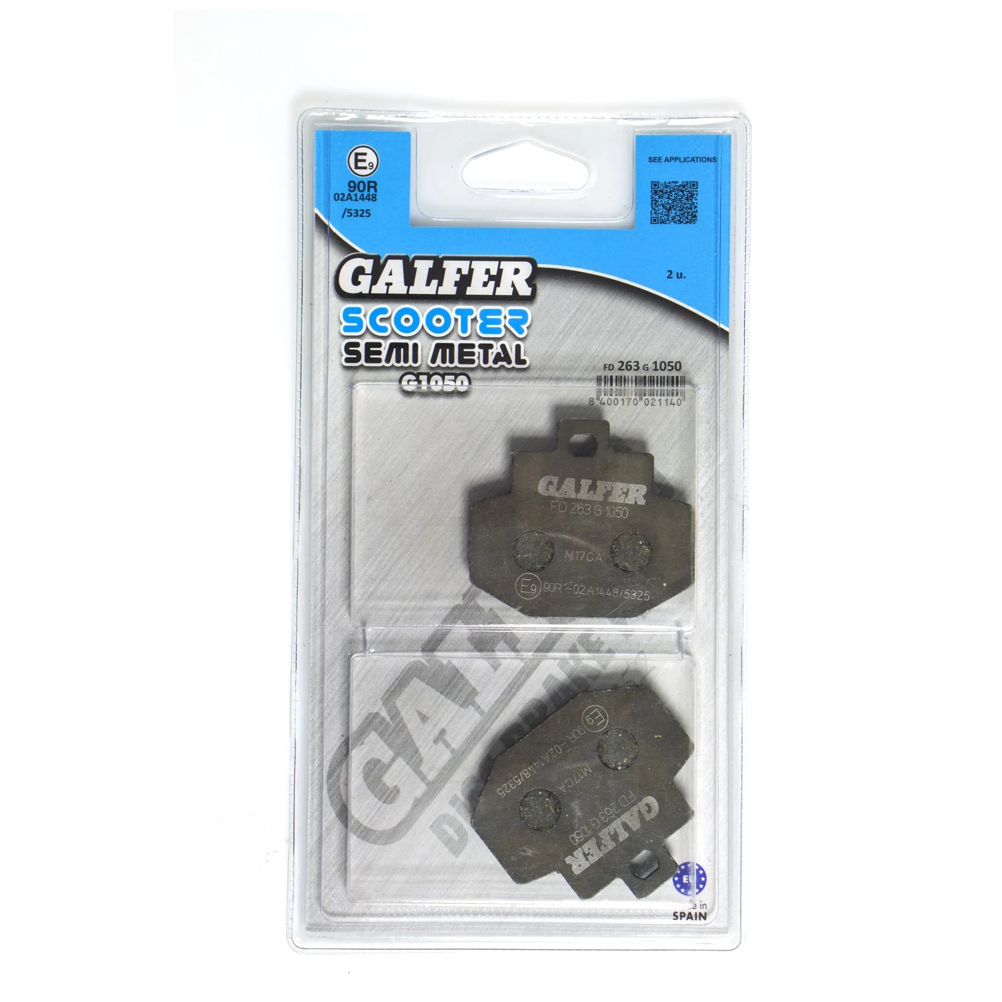 Galfer Semi-metalliska bromsbelägg för OEM-ersättning - Bak