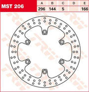 Trw Rund Fast Bromsrotor 250-299mm - Fram