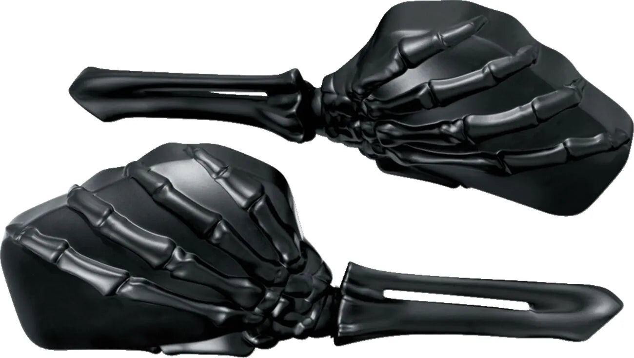 Kuryakyn Skeleton Hand Mirrors - Black