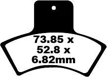 Ebc Tt Sport Carbon Fusion Brake Pads - Rear