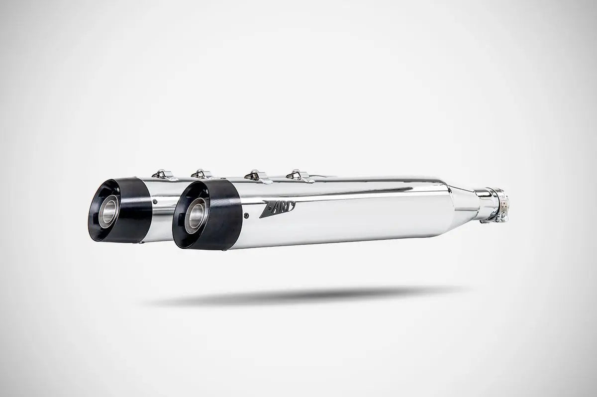 Zard Slash-cut Slip-On Avgasrör För HD-Touring E5 - ECE Besiktningsgodkänd