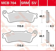 Trw Sv Series Sintrade Bromsbelägg (Fram) - Fram