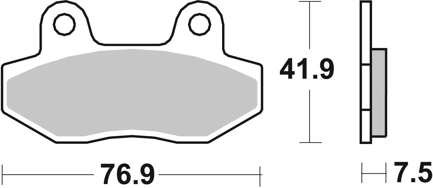 Sbs Hf Street Ceramic Brake Pads For Street Bikes - Front & Rear
