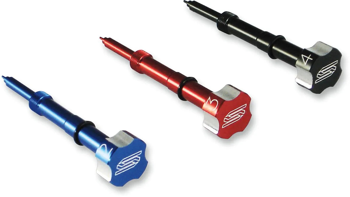 Scar Racing Fuel Mixture Screw Keihin FCR Black for Yamaha Honda