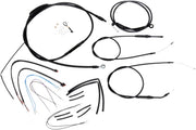 BURLY BRAND Black Vinyl Handlebar Cable Kit for Ape Hangers
