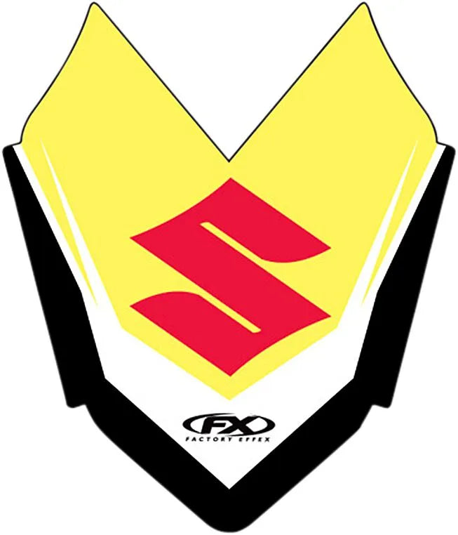 Factory Effex Front Fender Graphic Kit Red/white/yellow