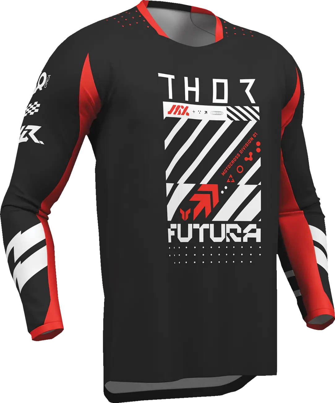 Thor Youth Launchmode Futura Jersey - Black/Red/White