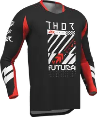 Thor Youth Launchmode Futura Jersey - Black/Red/White