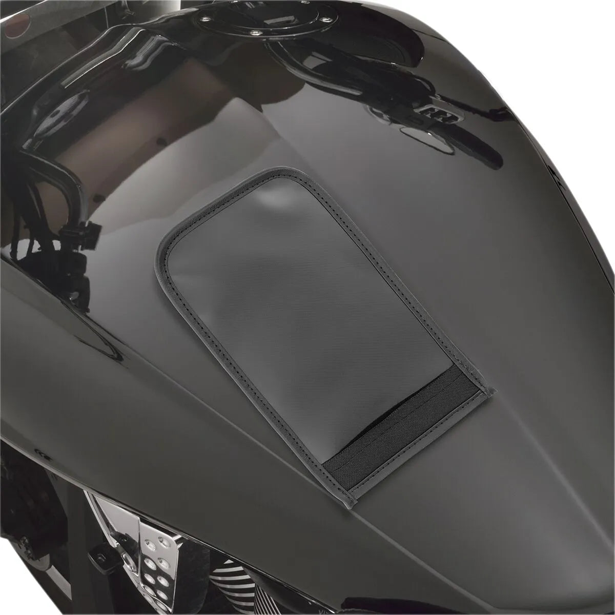 Show Chrome Universal Tank Pouch Black 8" x 4-1/2"