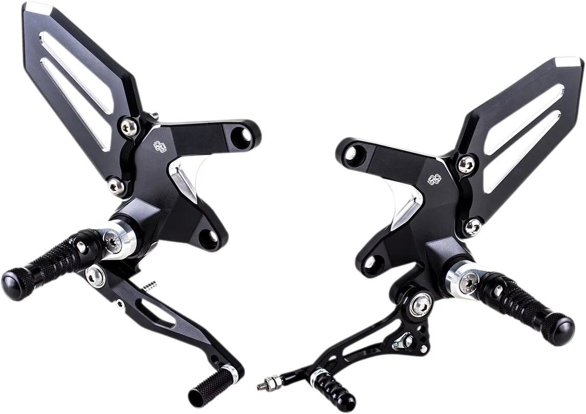 Gilles Tooling Adjustable Rearset - Black Anodized