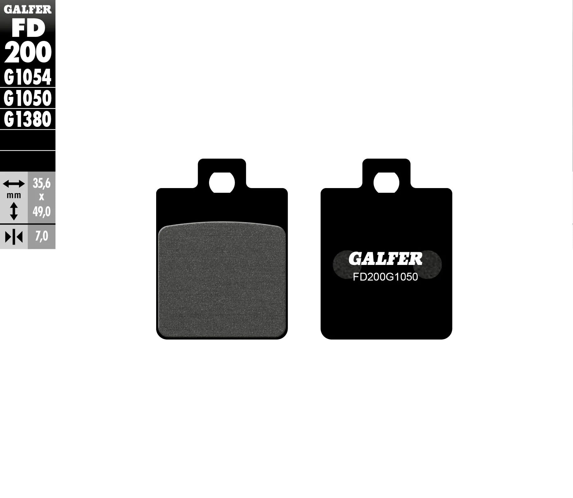 Galfer Organiska Bromsbelägg Set