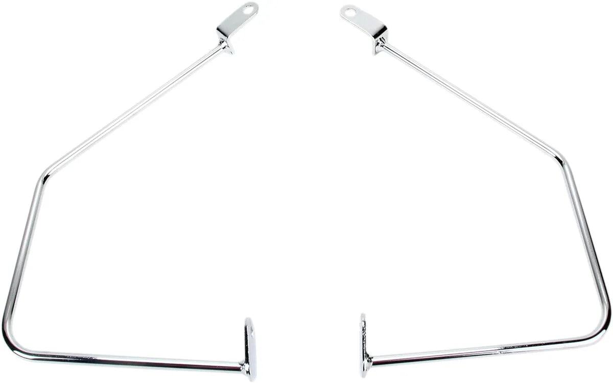 Cobra Saddlebag Supports Suzuki - Chrome Steel