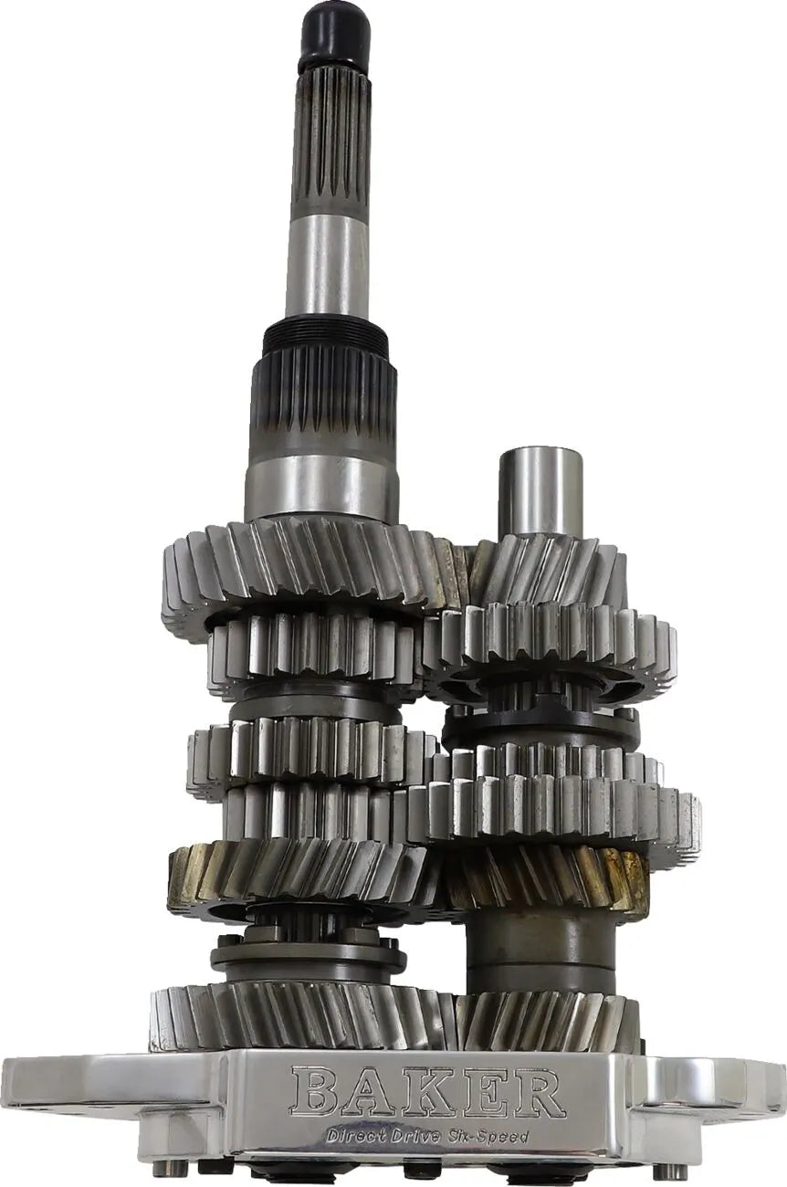Baker Drivetrain 6-Speed Gear Set 3.24:1 Polished for H-D 00-06