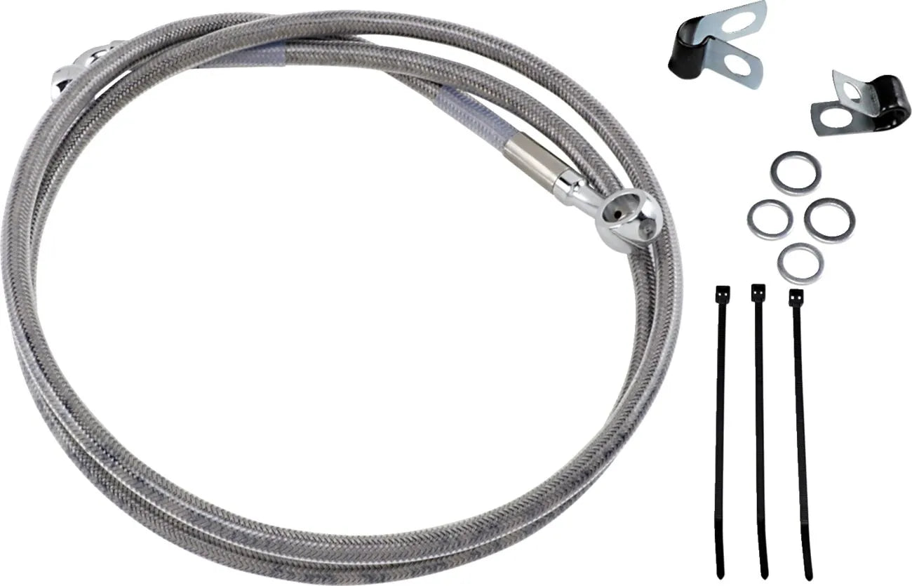 Drag Specialties Förlängd bromsledningssats - 50" Rostfritt stål