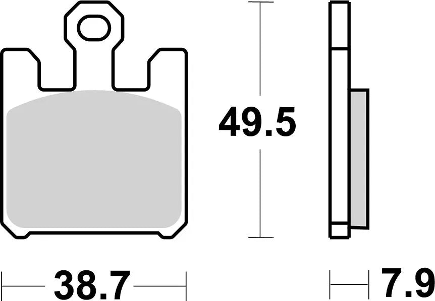 Sbs Rst Bromsbelägg För Högpresterande Motorcyklar - Fram