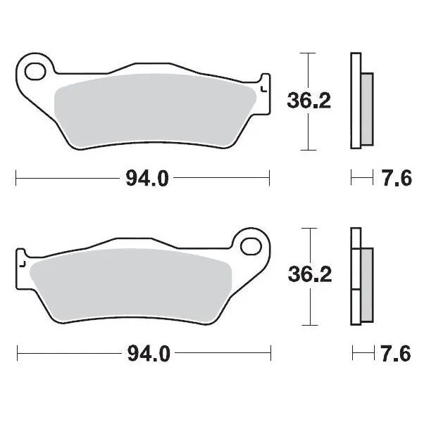 Moto-master Nitro Sport Brake Pads - Sintered Metal - Front & Rear