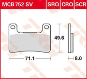Trw Crq Series Carbon Race Bromsbelägg - Fram