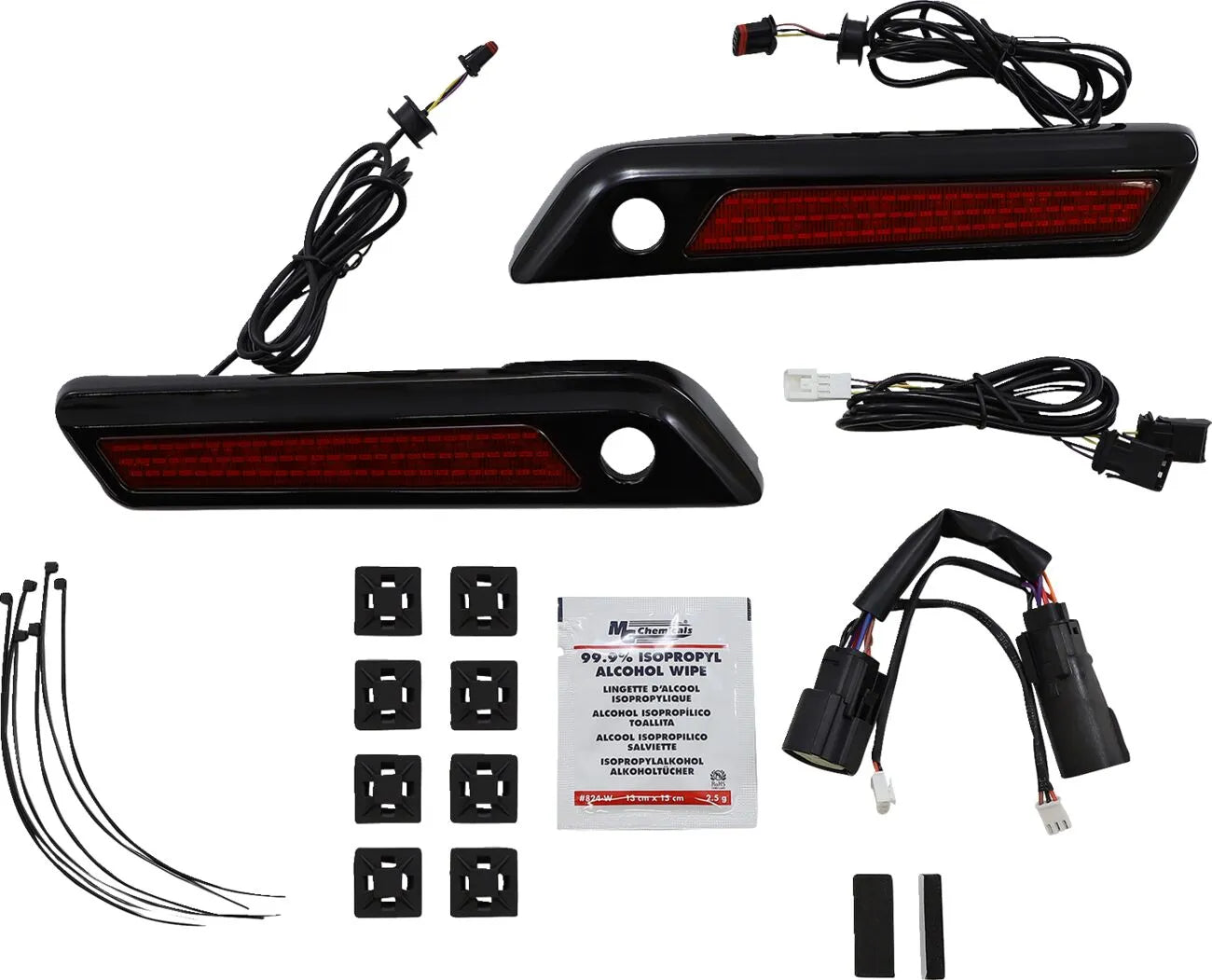 Custom Dynamics Saddlebag Led Latch Light - Red