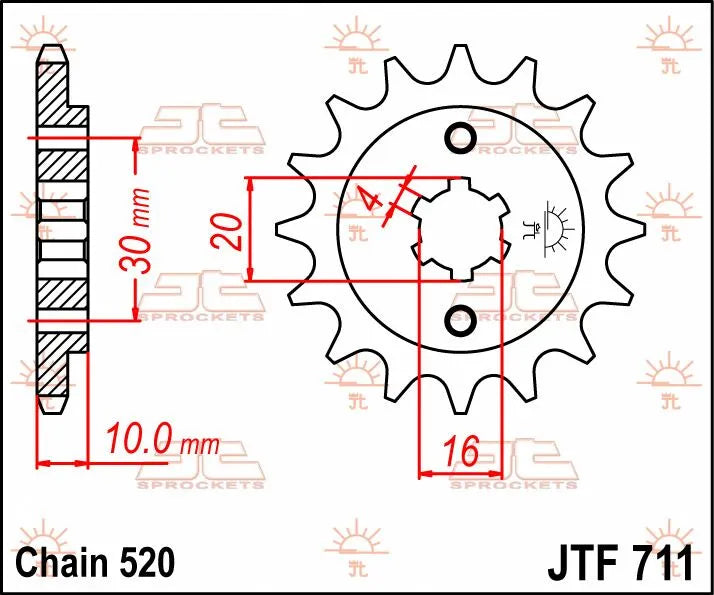 Jt Sprockets Front Sprocket 520-12t