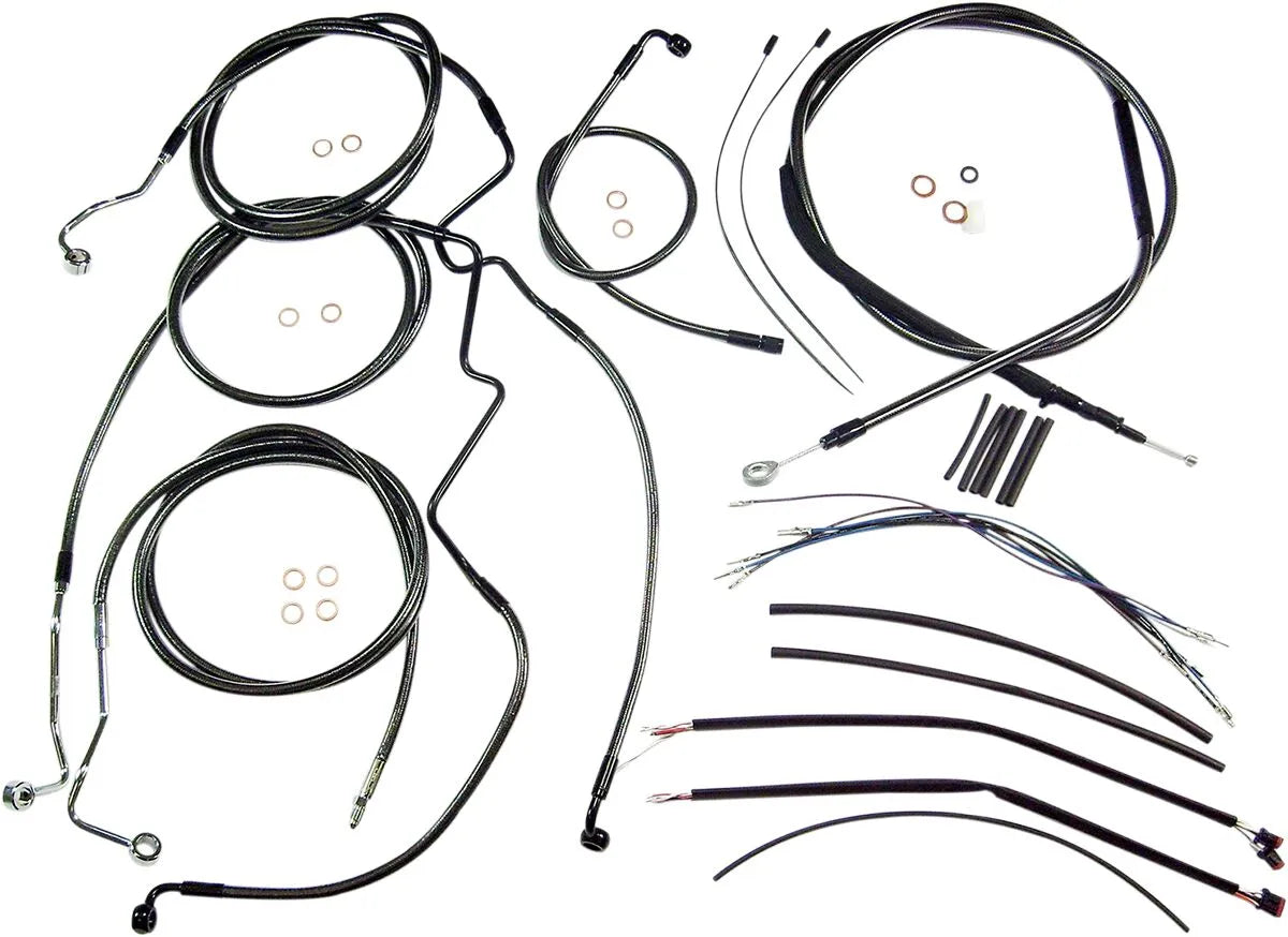 MAGNUM SHIELDING Black Pearl Handlebar Installation Kit for Ape