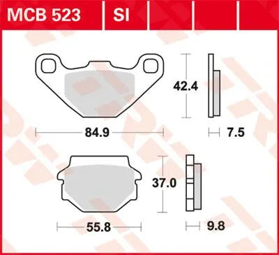 Trw Si Series Sintrade Off-road Bromsbelägg - Fram & Bak