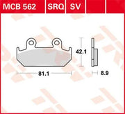 Trw Sv Series Sintrade Bromsbelägg - Fram