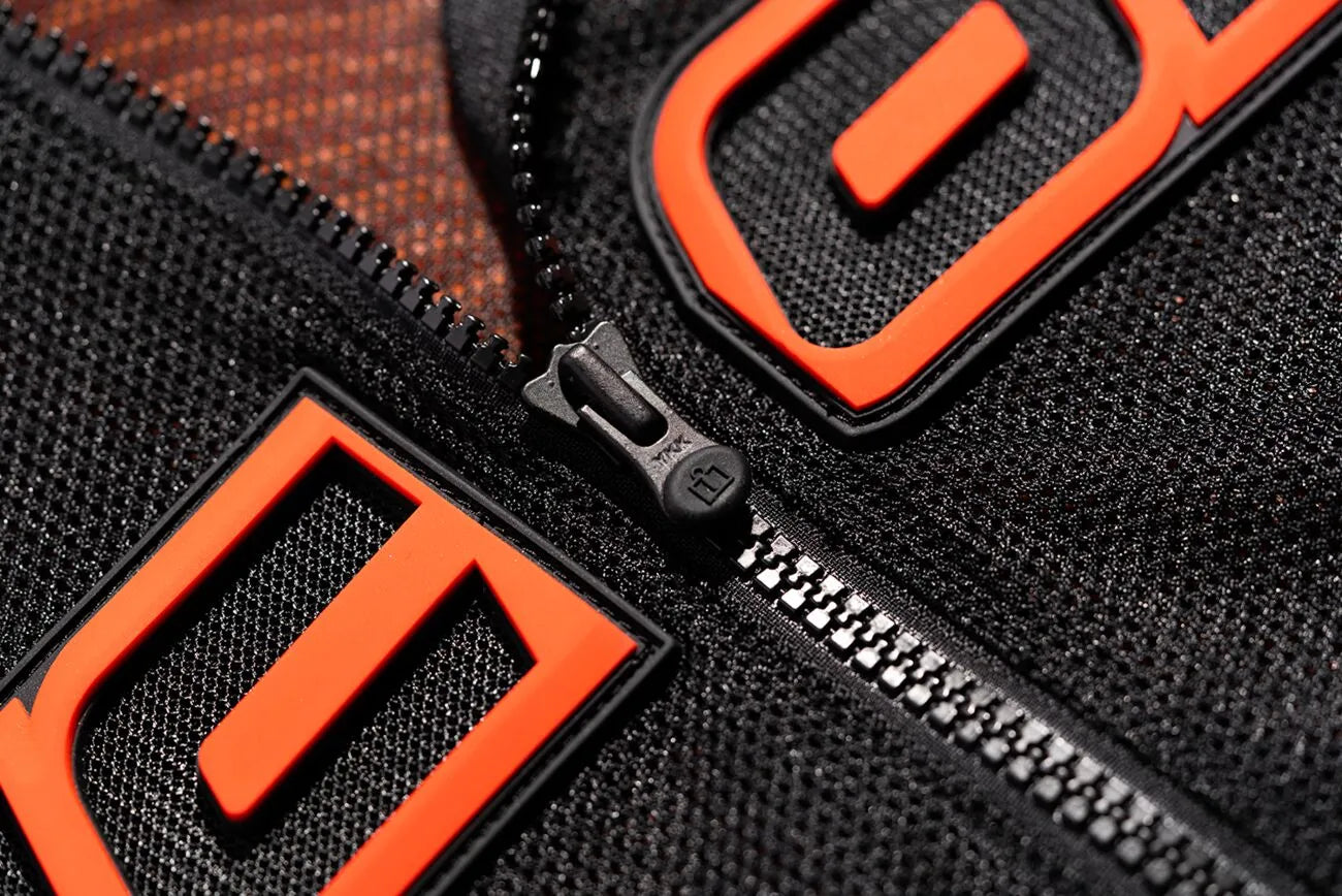 Icon Mesh Af™ Leather Jacket - Black/Red