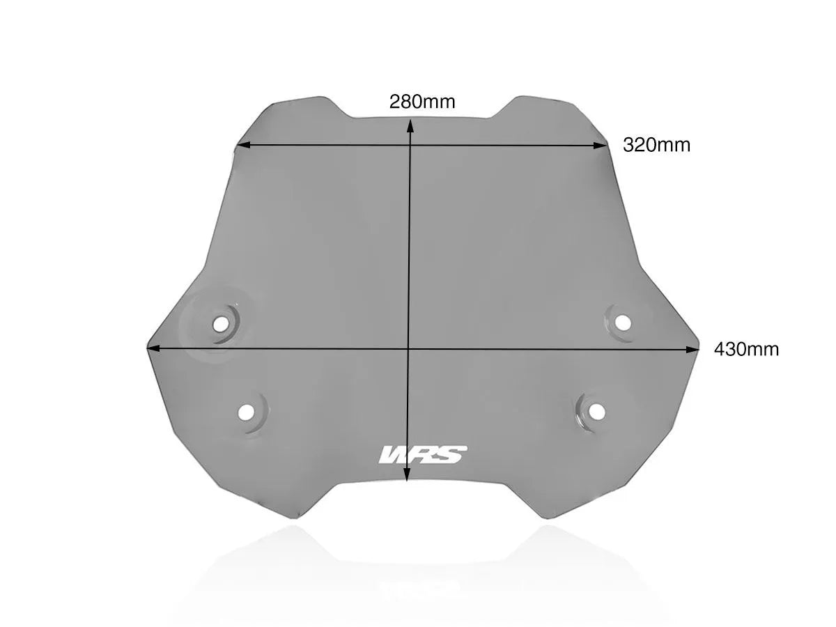 Wrs Smoke Windscreen - Enhanced Rider Comfort