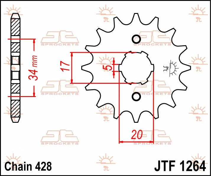 Jt Sprockets Front Sprocket - 15 Tooth