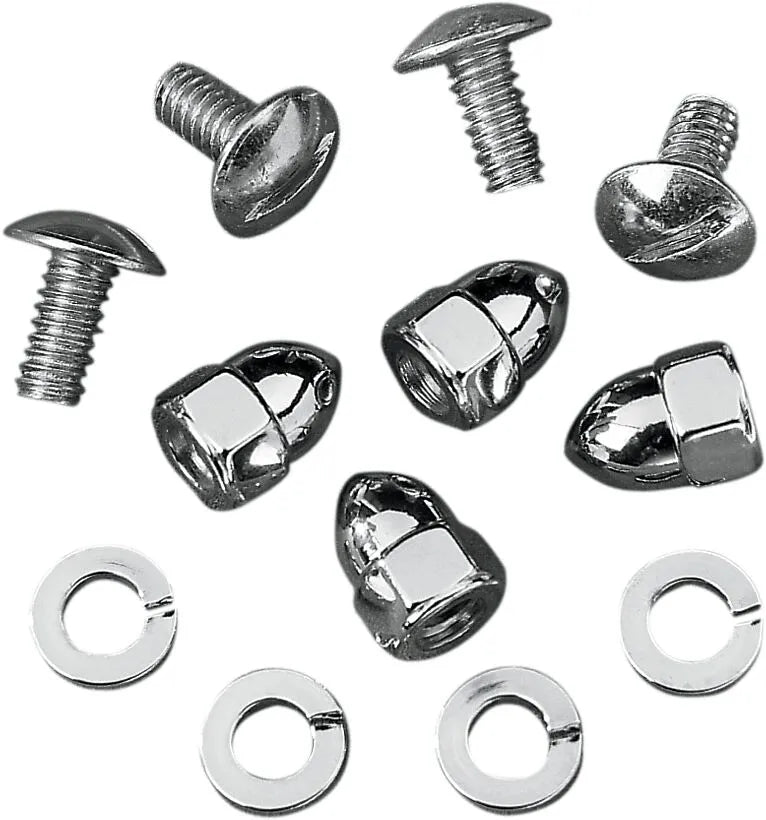 Drag Specialties License Plate Acorn Set