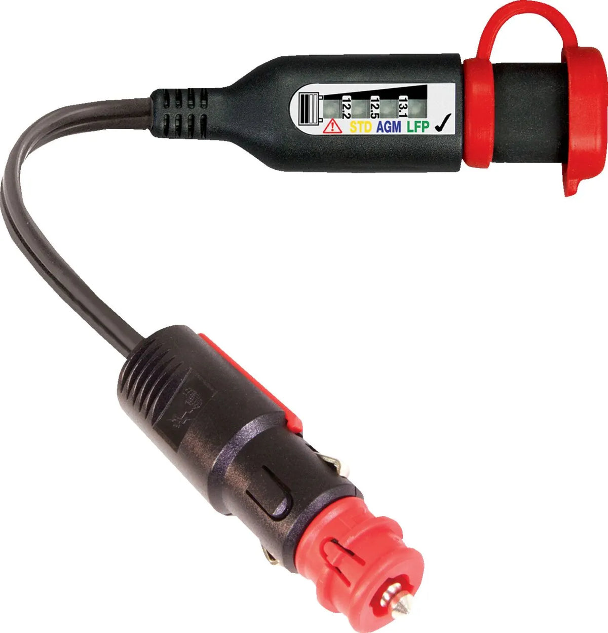 Tecmate OptiMate Battery Monitor 4LED Auto/DIN for Motorcycle