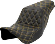 Saddlemen Lattice Stitch Step-up Seat - For Harley Davidson