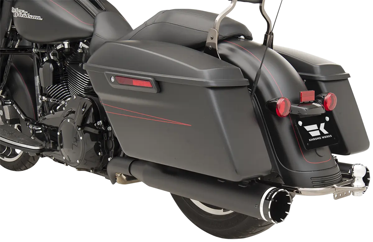 Khrome Werks Dominator 2-i-2 Avgassystem Svart