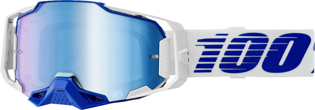 100% Armega Goggle Blue Mirror Blue