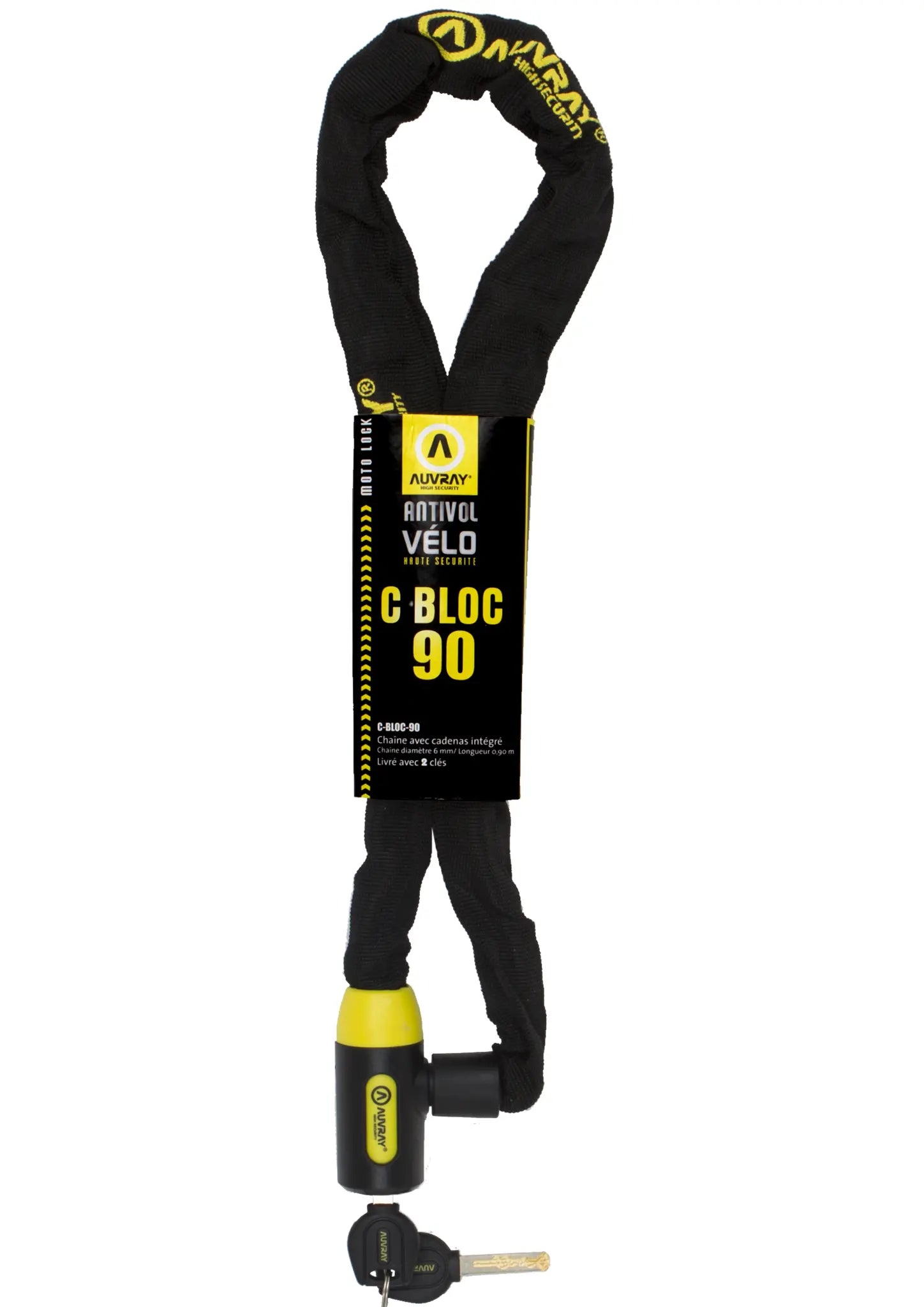 Auvray C-block Chain Lock With Integrated Padlock