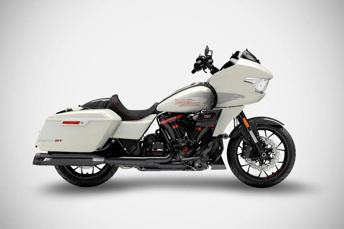 Zard 4.5" Slash-cut Slip-On Avgasrör För HD-Touring E5 - ECE Väglaglig