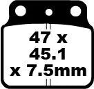 Ebc Tt Sport Carbon Fusion Brake Pads - Rear