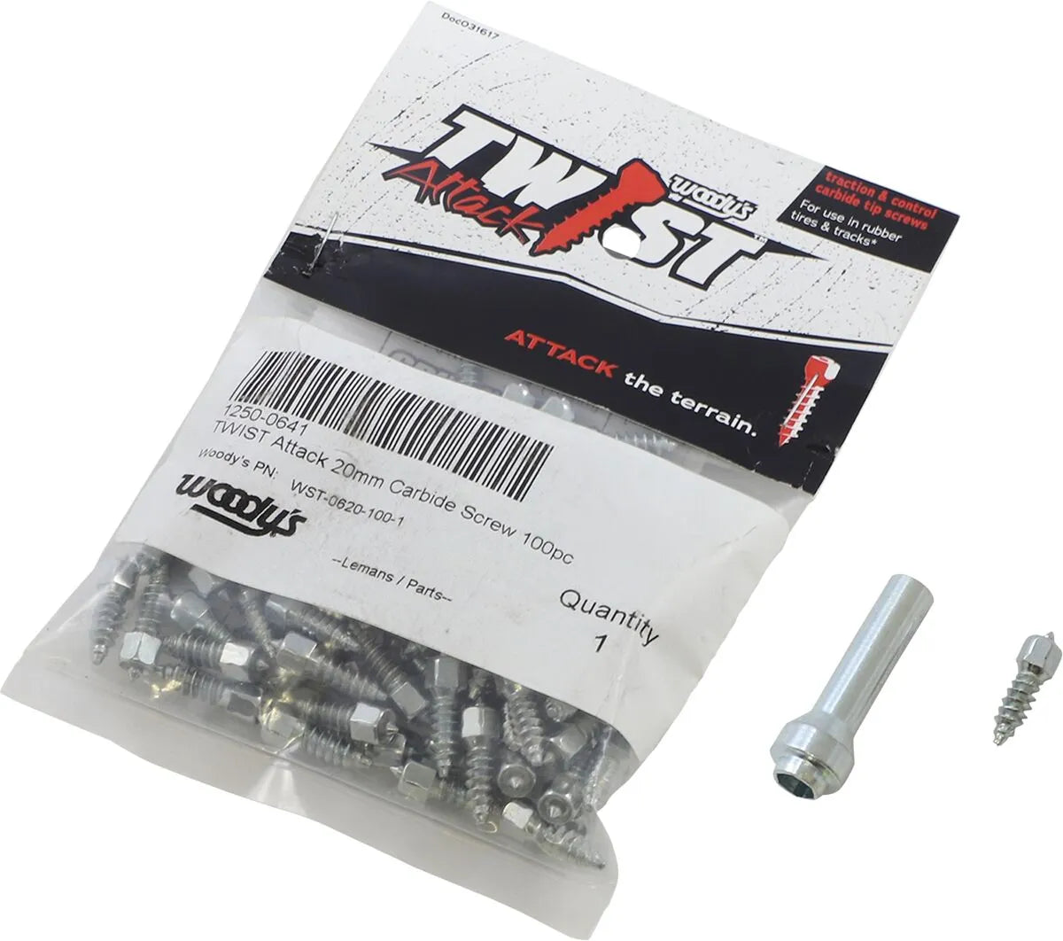 Woody's Twist Tire Screws For Enhanced Traction