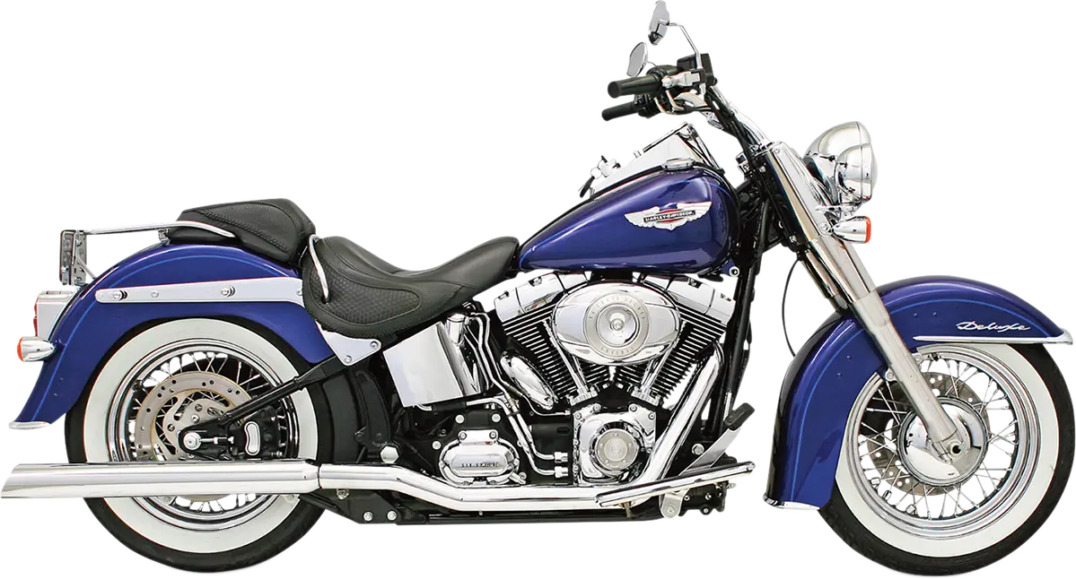 Bassani Xhaust Power Curve True-Dual Grenrör För Softail