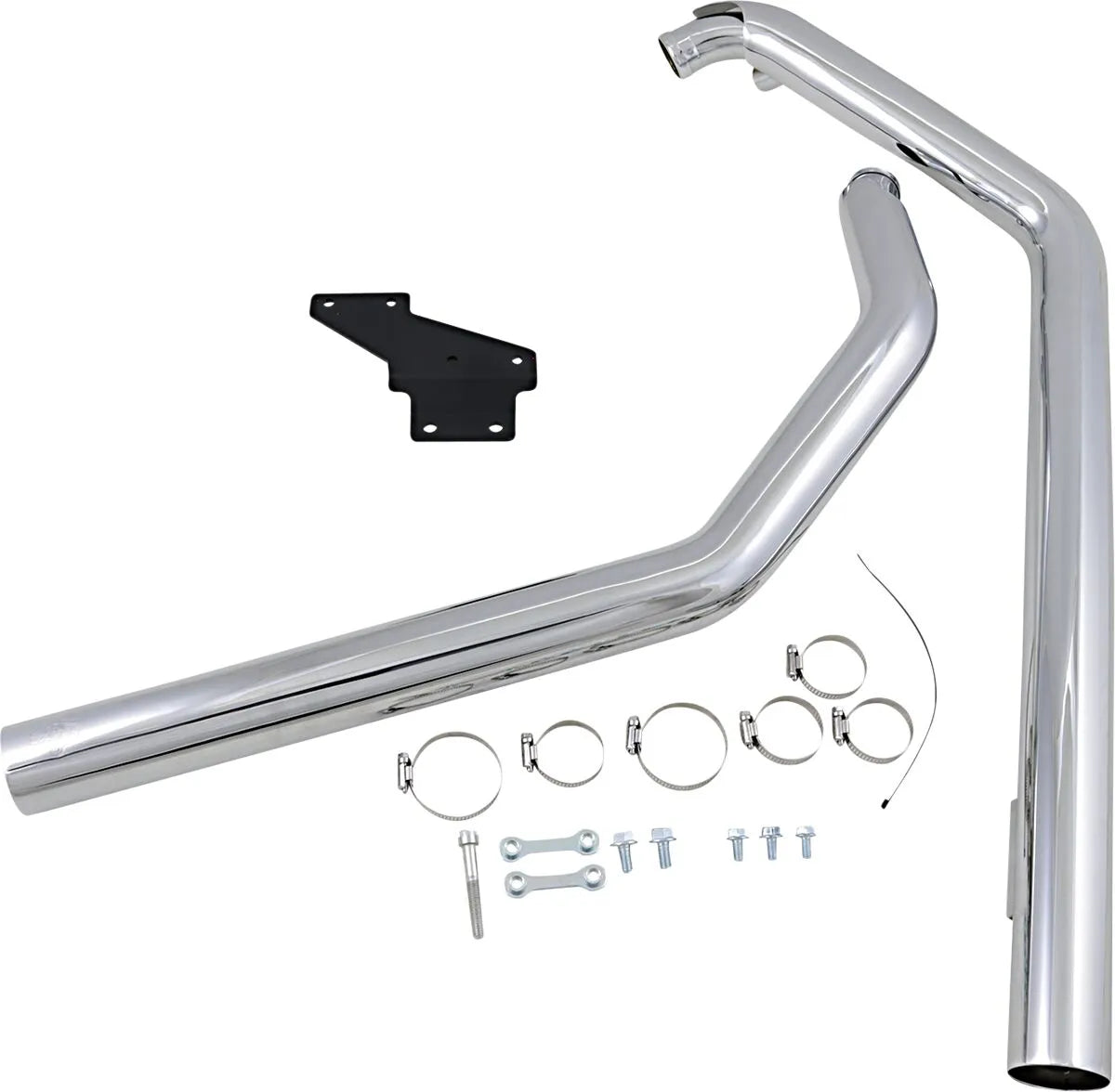 Vance & Hines Straightshots Exhaust System Chrome for Softail